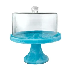 Lucente Resin Matte Blue Cake Dome