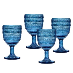 Lumina Blue Goblet, Set of 4