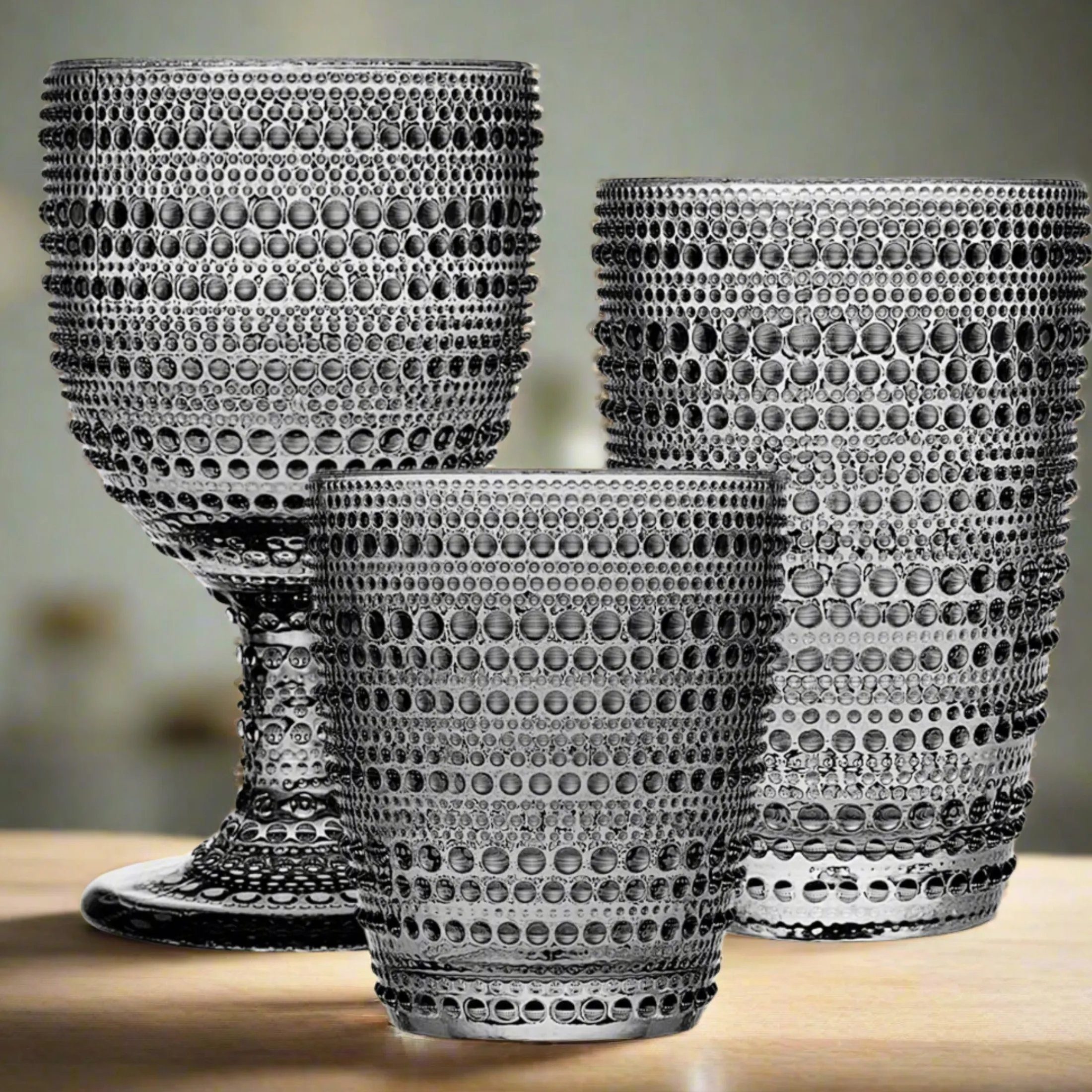 Lumina Smoke Double Old Fashion, Set of 4