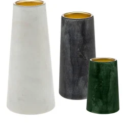 Marble Tapered Holder Set