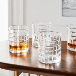 Mosaic Double Old Fashion Glass, Set of 4