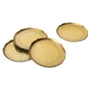 Munro Black and Gold Hammered Coaster Set