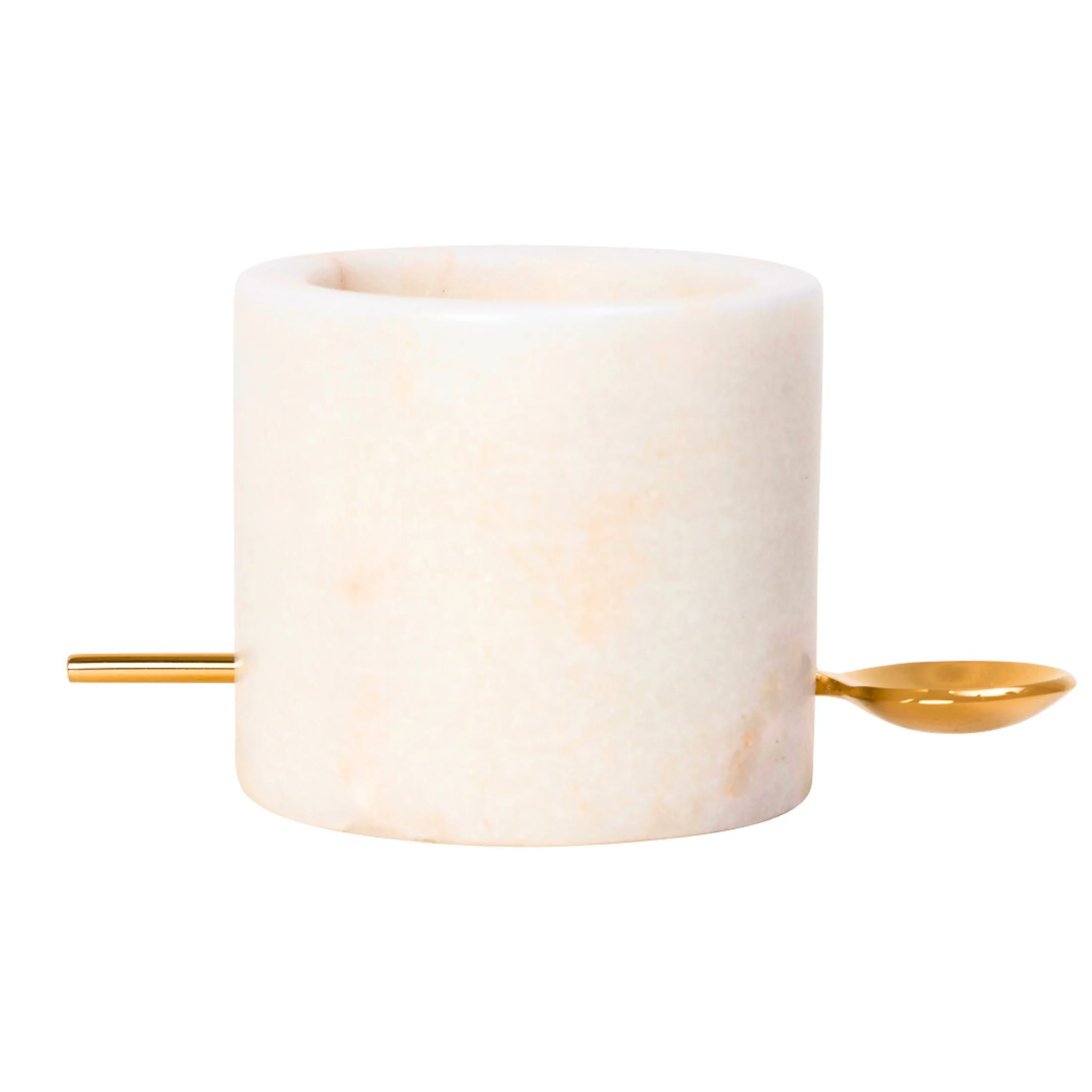 Pacha Marble Salt & Pepper Cellar Set