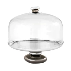 Pebble Gunmetal Cake Dome