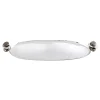 Pebble Gunmetal Oval Serving Tray