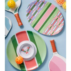 Pickle Ball Melamine Oval Platter