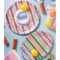 Pickle Ball Melamine Oval Platter