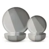 Piermont Grey 16 Piece Dinnerware Set, Service For 4