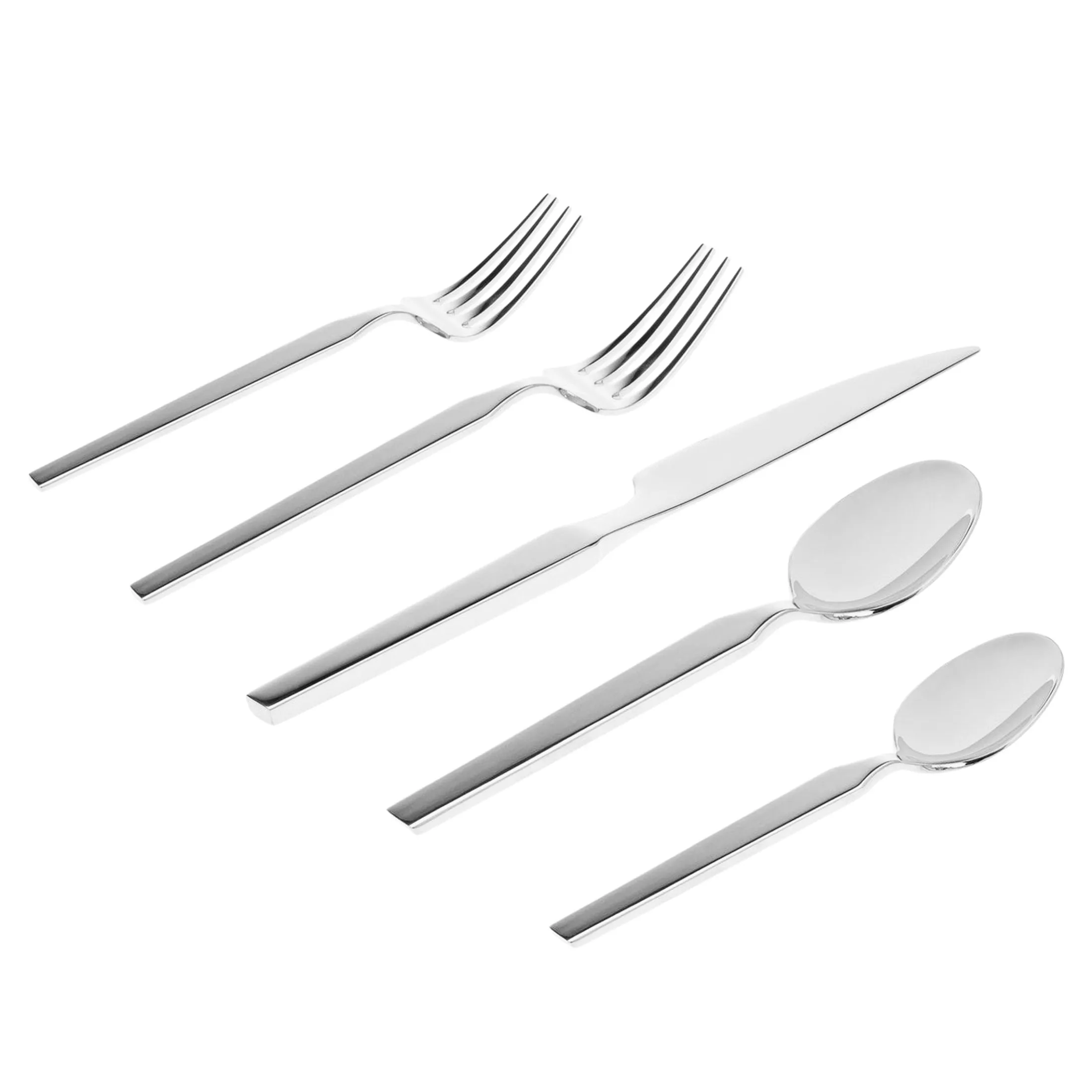 Podium Mirrored 18/10 Stainless Steel 20 Piece Flatware Set, Service For 4