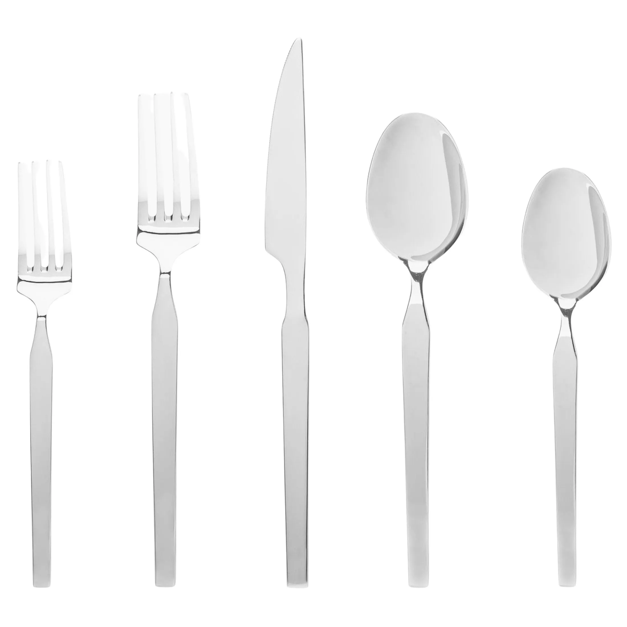 Podium Mirrored 18/10 Stainless Steel 20 Piece Flatware Set, Service For 4