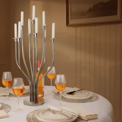 Radiant Tree 9 Light Stainless Candelabra