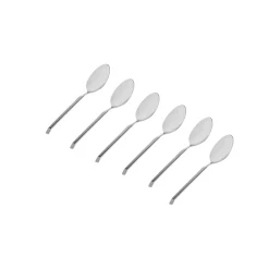 Ramp Mirrored 18/0 Stainless Steel Teaspoon, Set of 6