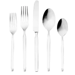 Ramp Satin 18/0 Stainless Steel 20 Piece Flatware Set, Service For 4