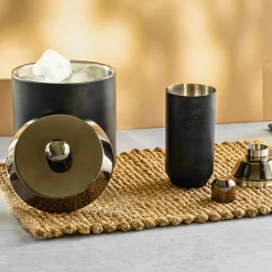 Raven Matte Black Double Walled Cocktail Shaker