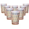 Rex Pink Iridescent Highball Set of 8