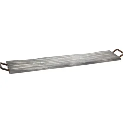 Ridgewood Grey Wash Large Rectangle Serving Tray