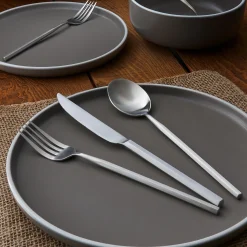 Sayville Speckled Dovetail Stoneware 12 Piece Dinnerware Set, Service for 4