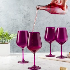 Sheer Amethyst Red Wine Glass, Set of 4
