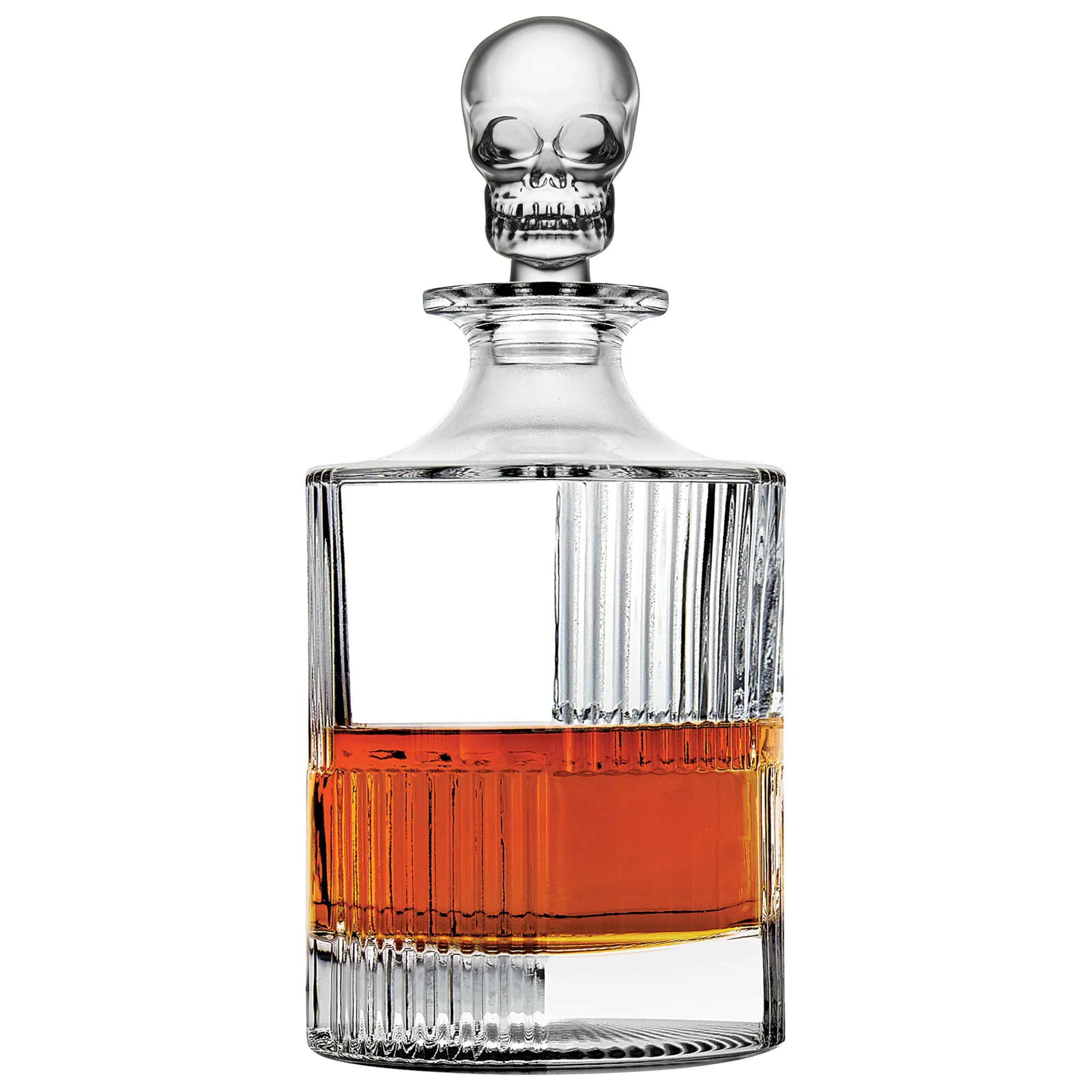 Skull Round Whiskey Decanter