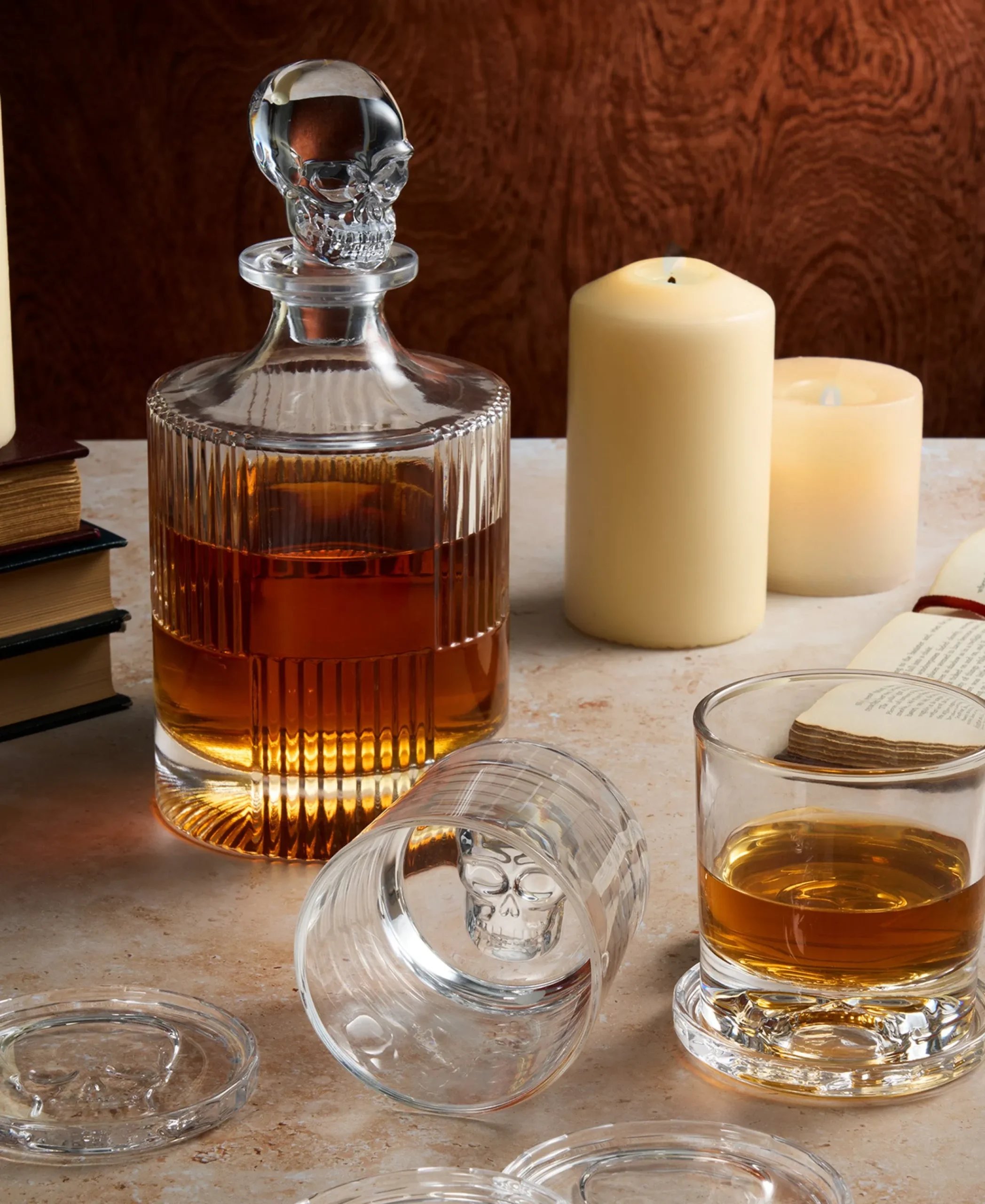 Skull Stackable Coaster Set