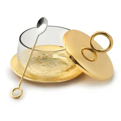 Sphere Gold Honey Jar