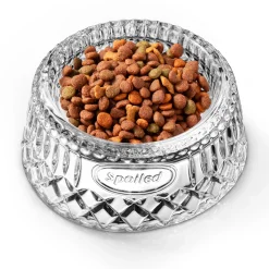 Spoiled Crystal Dog Bowl