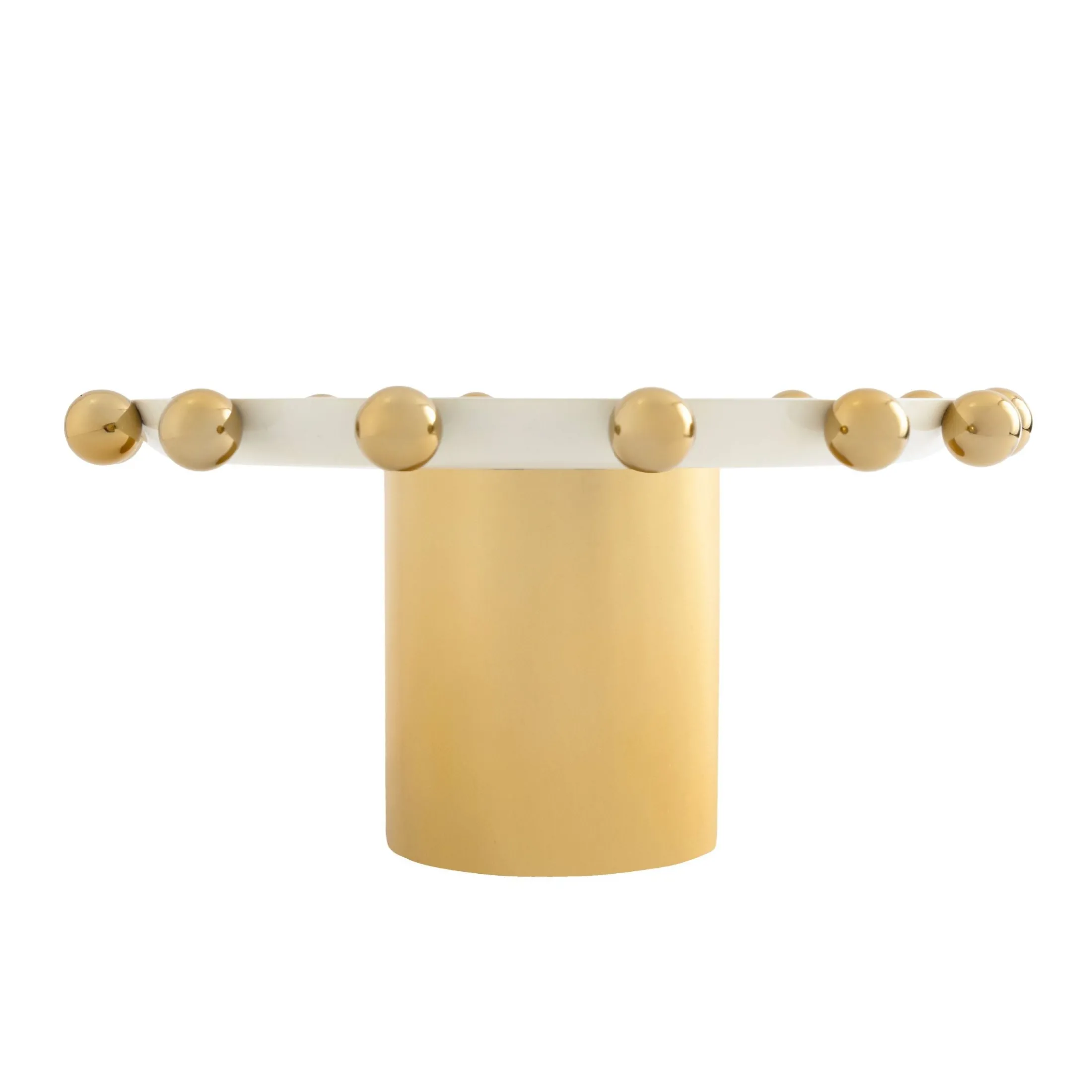 Temari White & Gold Footed Cake Stand
