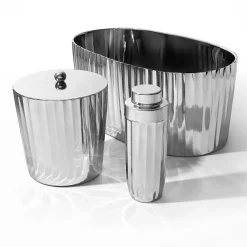 Waves Stainless Steel Ice Bucket