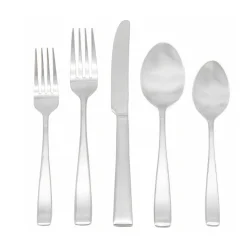 Wayland Matte 18/10 Stainless Steel 45 Piece Flatware Set, Service For 8