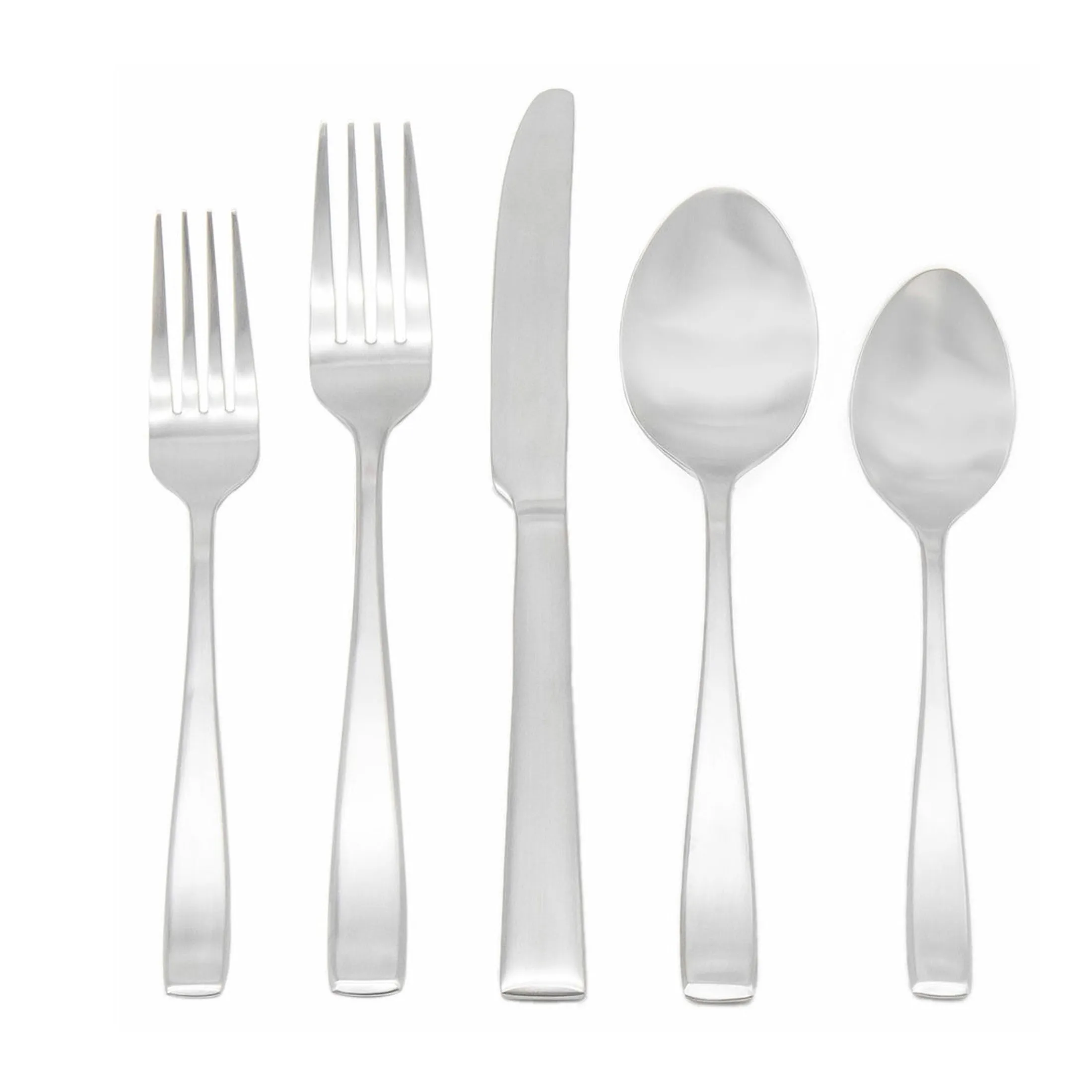 Wayland Matte 18/10 Stainless Steel 45 Piece Flatware Set, Service For 8