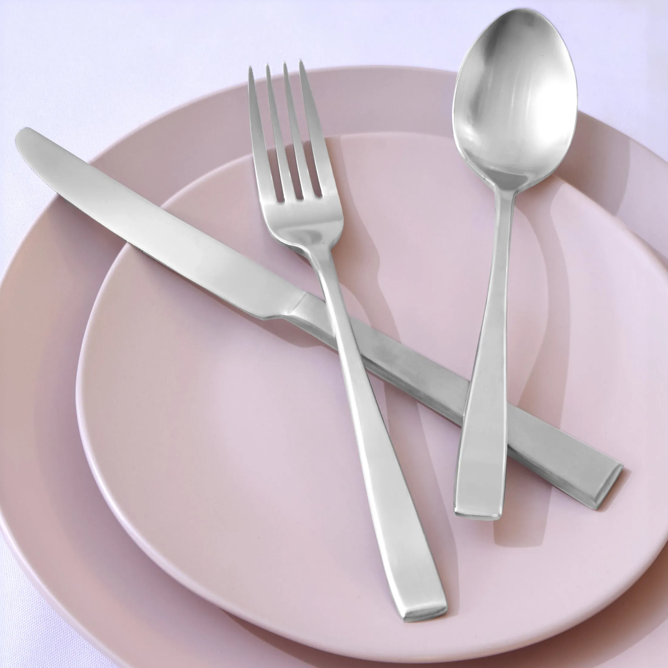 Wayland Matte 18/10 Stainless Steel 45 Piece Flatware Set, Service For 8